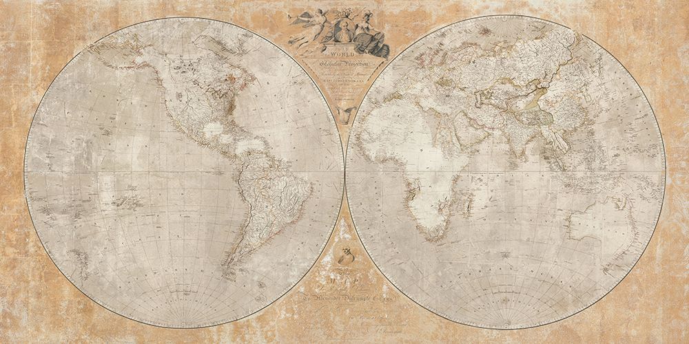 Aaron Arrowsmith’s Map of the World on a Globular Projection, 1794