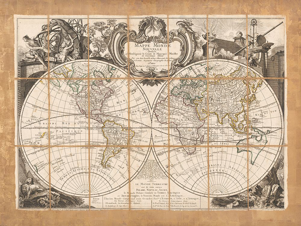 Mappe Monde Nouvelle, 1774