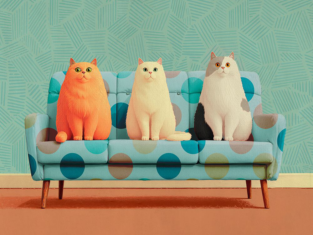 Cats on a Sofa